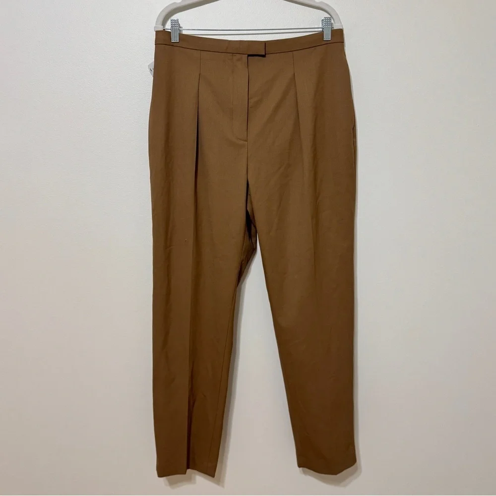 NWT Aritzia Babaton Abarca Pant Size 12 Saville High rise tapered trousers wool